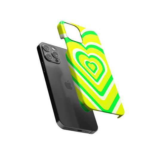 Green Hearts Slim Hard Case