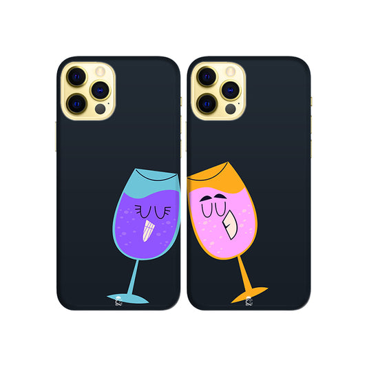 Cheers for the life Slim Hard Couple Phone Case