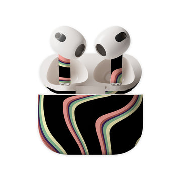 Wavy Mooshy Design Earbuds Skin