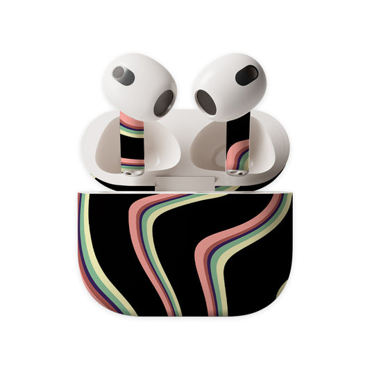 Wavy Mooshy Design Earbuds Skin