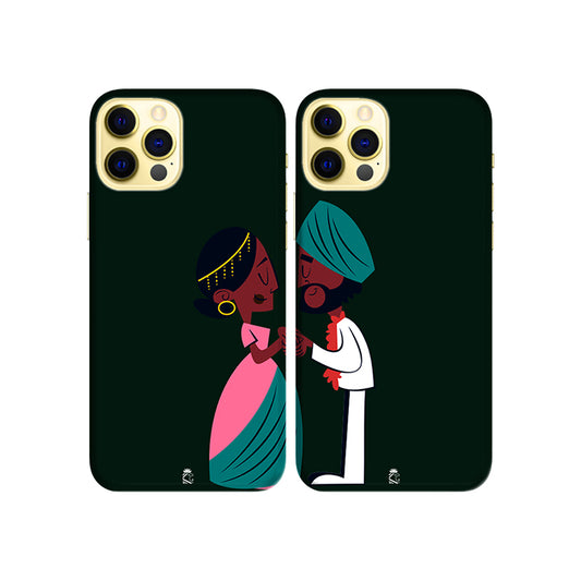 Anniversary Day Slim Hard Couple Phone Case