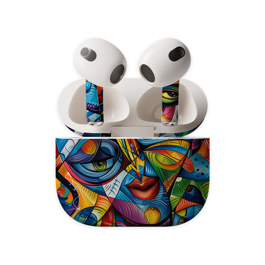 Creative Lady Manipulation Earbuds Skin