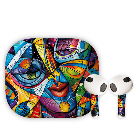 Creative Lady Manipulation Earbuds Skin