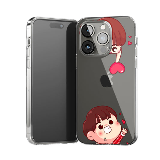 Couple love Clear Silicone Case