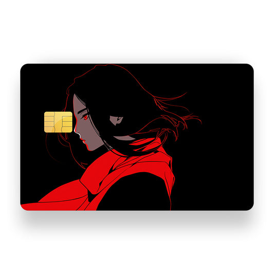 Alone Girl Debit Card Skin