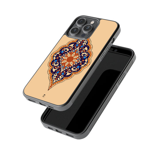 Harem Peach Mosaic Glossy Metal Case