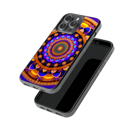 Peaceful Rangoli Glossy Metal Case