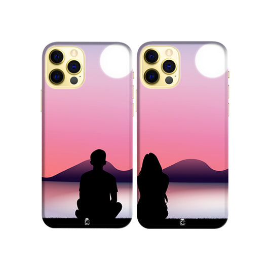 Best View Together  Slim Hard Couple Phone Case