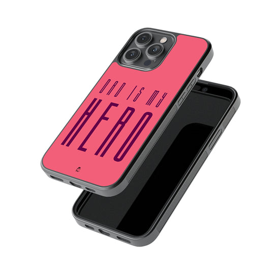 Dad is my Hero Glossy Metal Case
