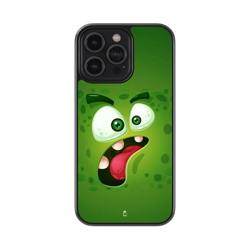 Fluffy Green Glossy Metal Case