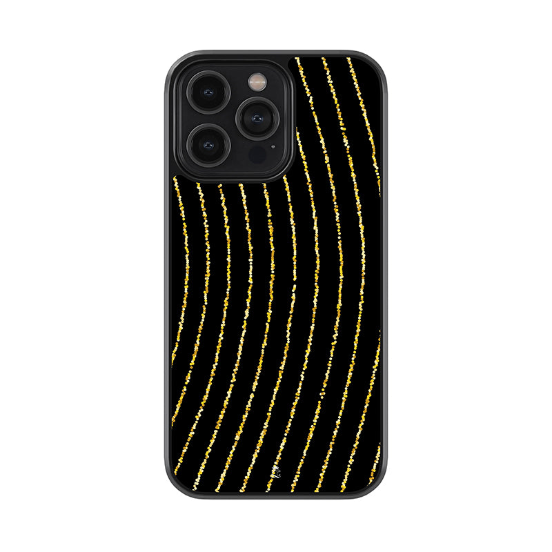Shimmering Curves Glossy Metal Case