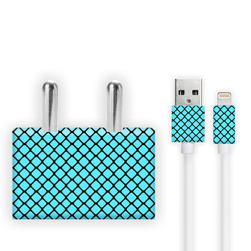 Blue Radial Net Charger Skin