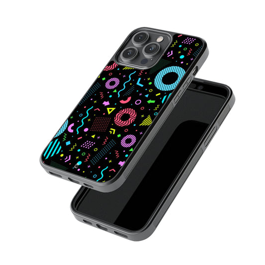 Aesthetic Doughnut Doodles  Glossy Metal Case