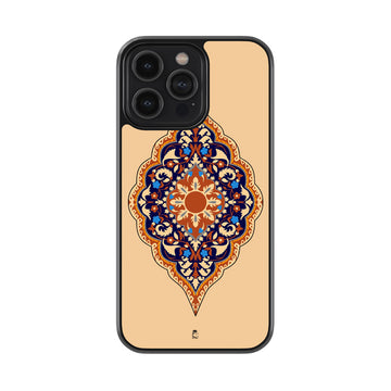 Harem Peach Mosaic Glossy Metal Case