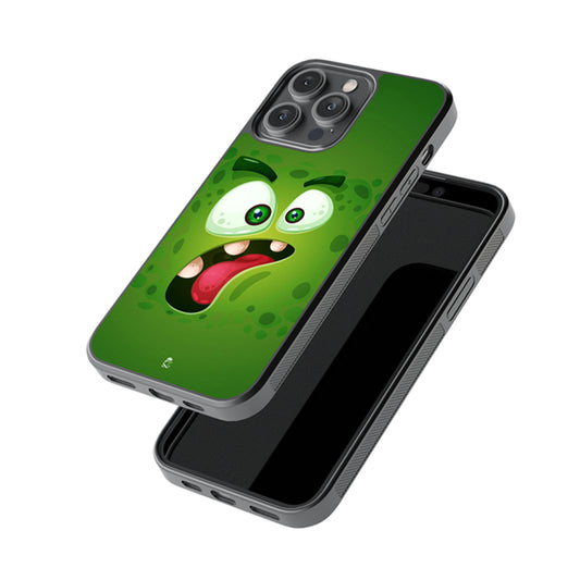 Fluffy Green Glossy Metal Case