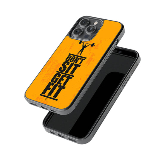 Don’t Sit Get Fit Glossy Metal Case