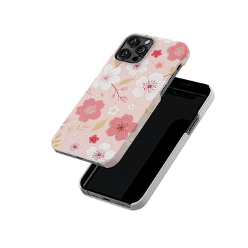 Pink Florals Slim Hard Case