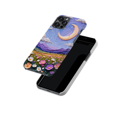 Crescent Moon Scape Pastel Slim Hard Case