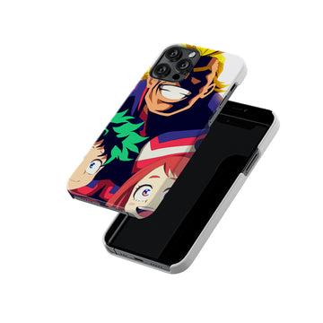 Uraraka, deku and all might Slim Hard Case