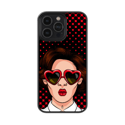 The Red Queen glossy metal case