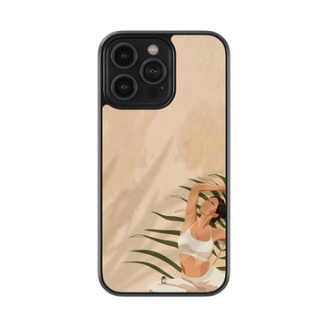 Aesthetic Yoga Women  Glossy Metal Case