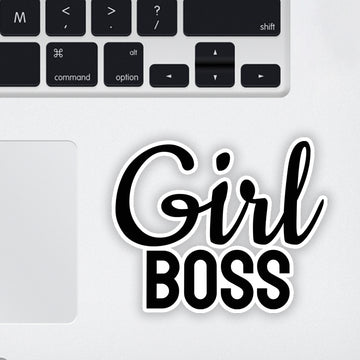 The Girl Boss Laptop Sticker