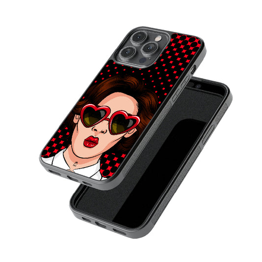 The Red Queen glossy metal case