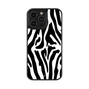 Zebra pattern Glossy Metal Case