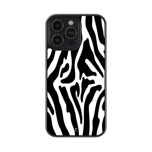 Zebra pattern Glossy Metal Case