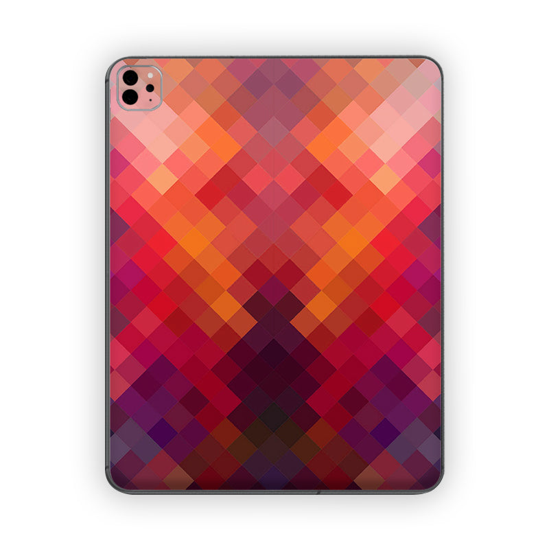 Abstractive Magenta Cubes Ipad Skin