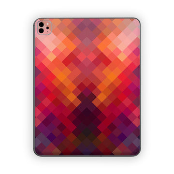 Abstractive Magenta Cubes Ipad Skin