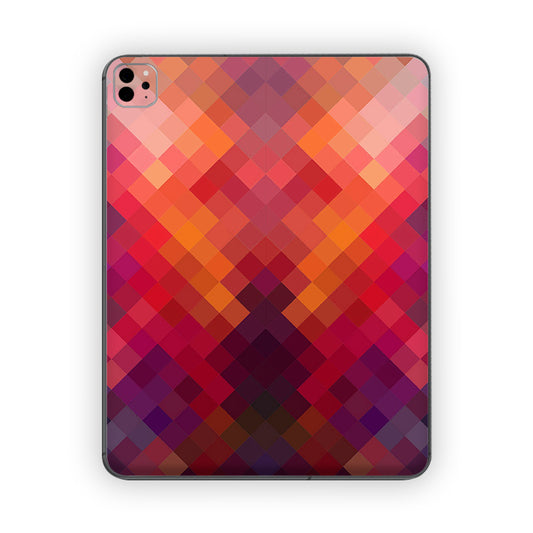 Abstractive Magenta Cubes Ipad Skin