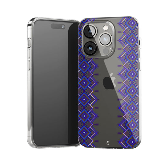Purple Radiate Clear Silicone Case