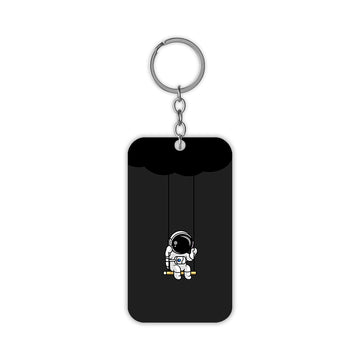 Alone Astronaut Keychain