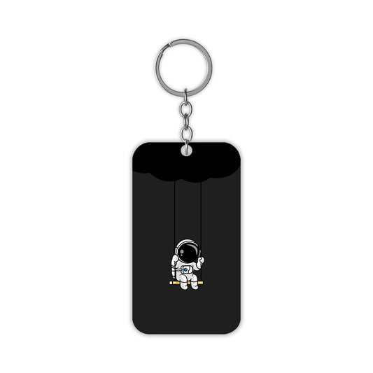 Alone Astronaut Keychain