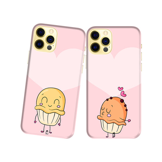 Cupcakes Slim Hard Couple Phone Case