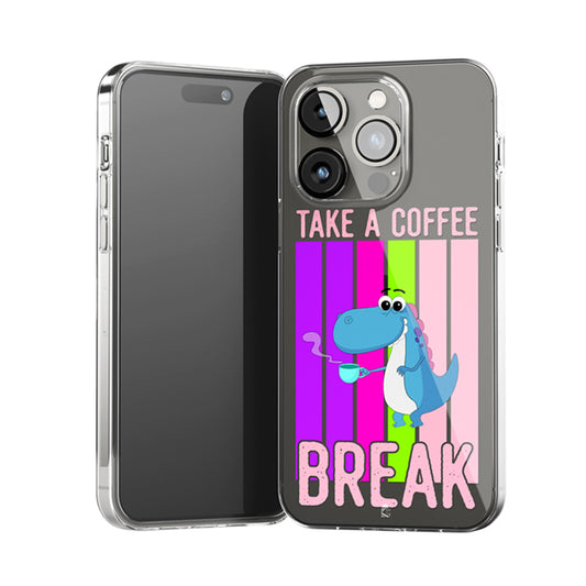 Take a Coffee Break Clear Silicone Case
