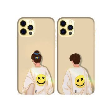 Smilies Slim Hard Couple Phone Case