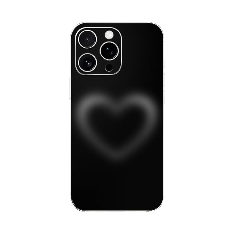 Blurry Black Heart Mobile Phone Skin