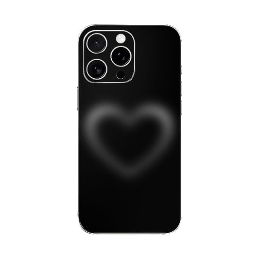 Blurry Black Heart Mobile Phone Skin