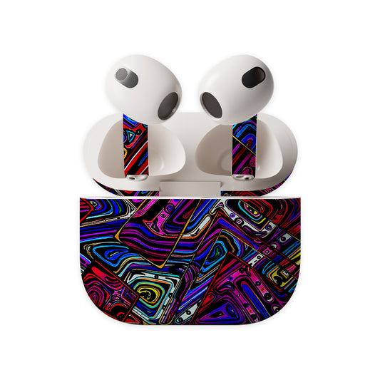 Chrome Maze Earbuds Skin