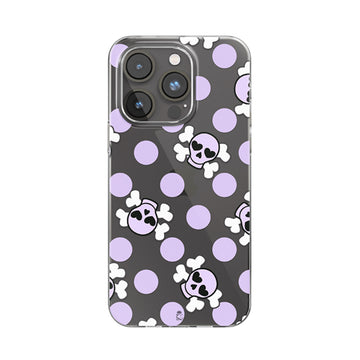 Skull Pattern Clear Silicone Case