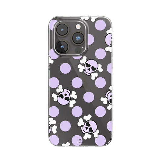 Skull Pattern Clear Silicone Case