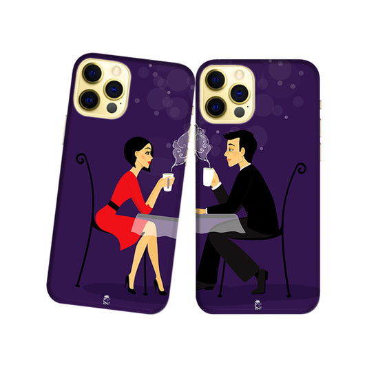 Coffee Date Slim Hard Couple Phone Case