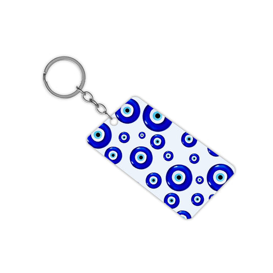 Blue Evil Eyes Keychain
