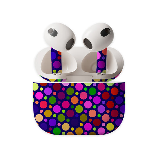 Colourful Polka Dots Earbuds Skin