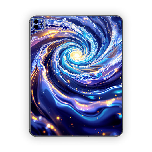 Blue Milkyway Swirl Ipad Skin