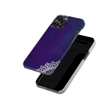 Purple  Rangoli Slim Hard Case