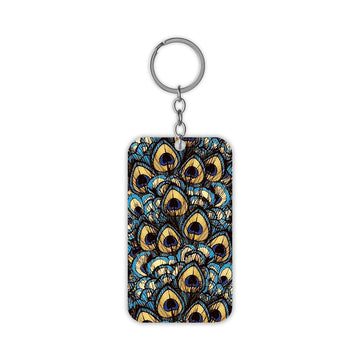 Peacock feather Keychain