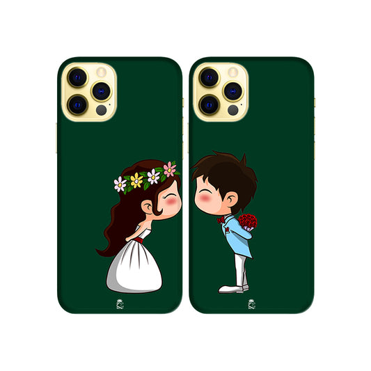 Married Young Couple Slim Hard Couple Phone Case